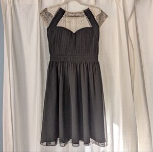 Black Beaded Cocktail Dress Size 4 US